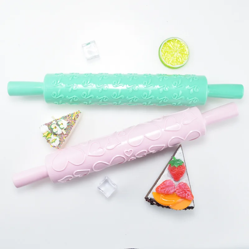 Cheap price high-quality creative diy baking tools embossed design rolling pin for baking
