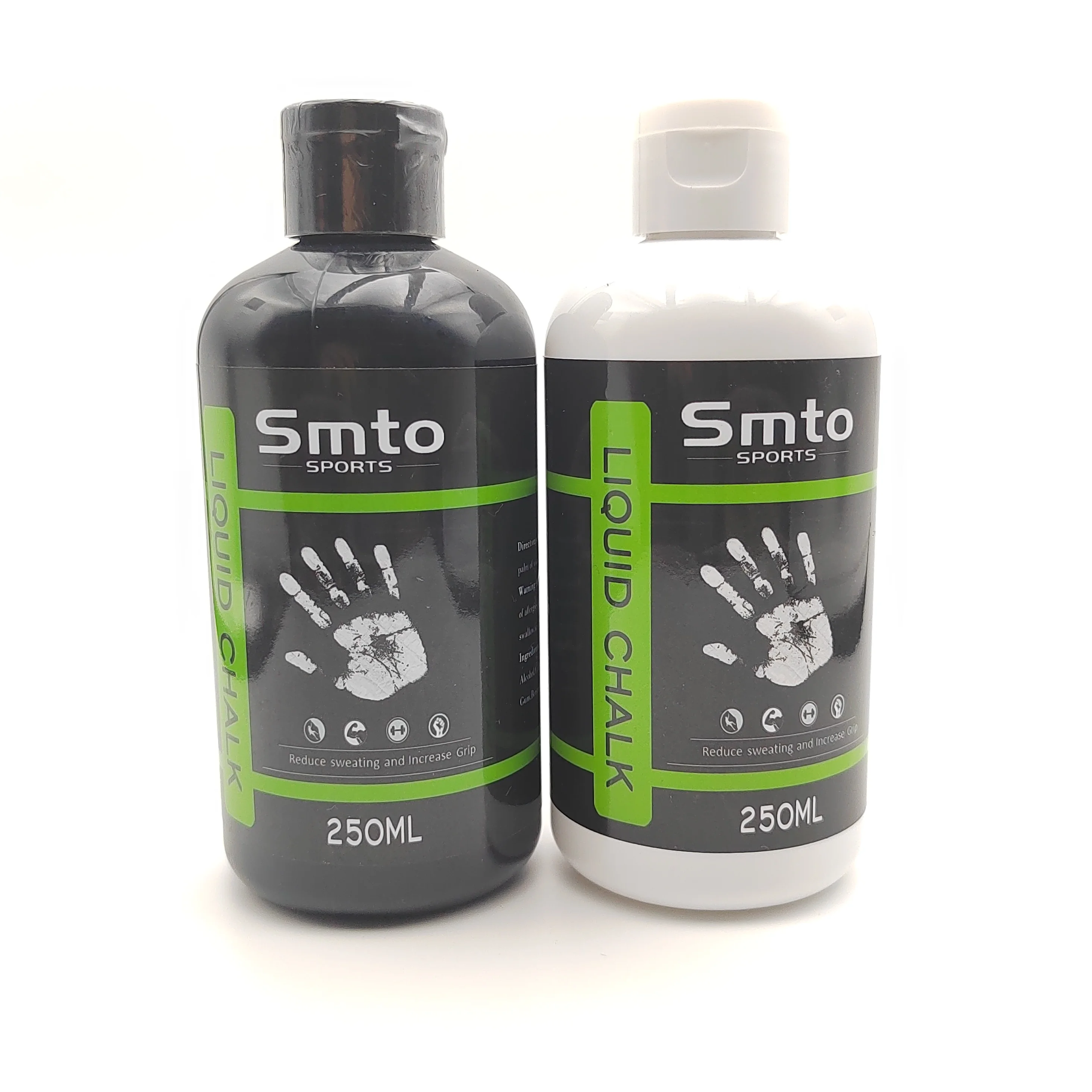 Customized logo 250ml round black dry hands pole dancing liquid chalk sports hand  dries in seconds