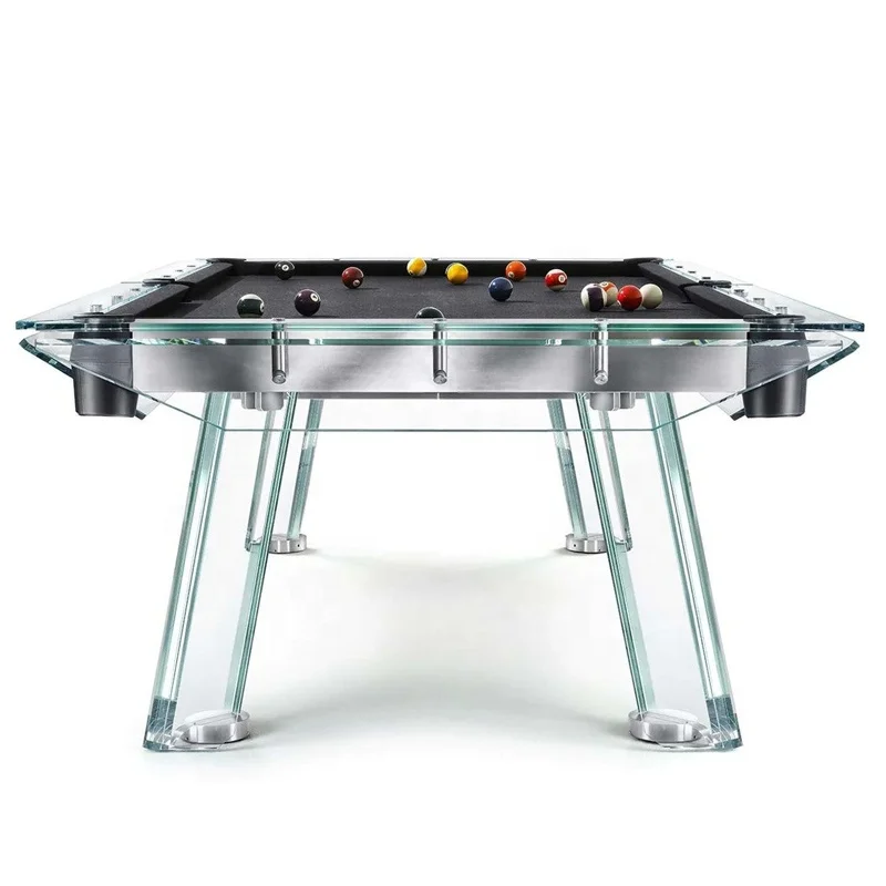 8ft Deluxe glass Billiard slate Pool Table