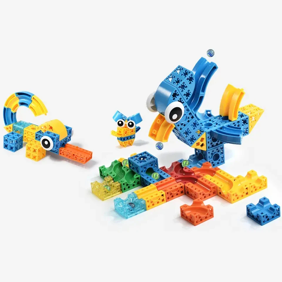 Educational ABS Plastic DIY Assembly Block Set Kids Building Blocks Model Toys for Children Play Gift Set