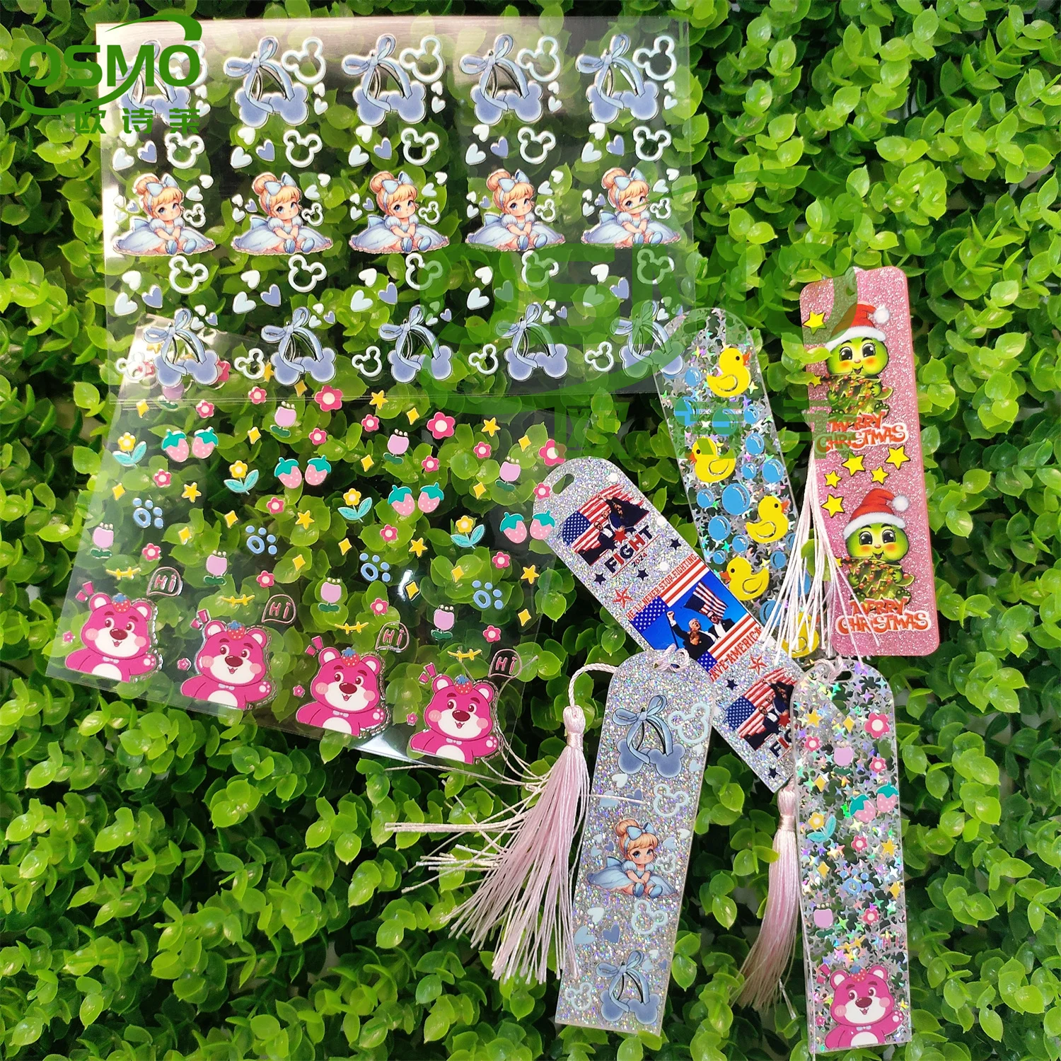 OSMO оптовая продажа от производителя Переводные закладки Uv Dtf Стикеры легко снимающиеся наклейки изысканные