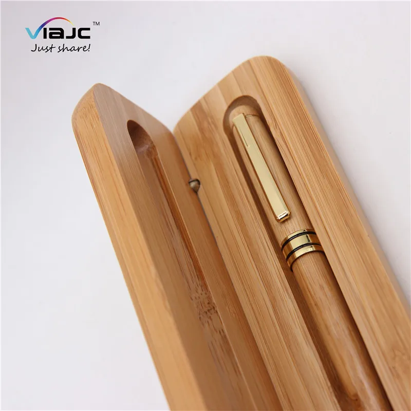 Luxury pens stationery new design high quality bamboo pen with logo laser engraving