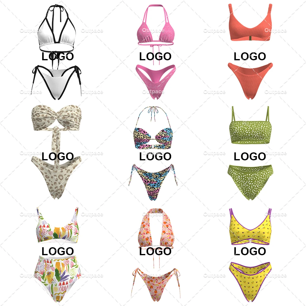 Custom Brazilian Jersey Fitness String Bikini Sexy Swimsuit 3 Piece Set T Shirt American Swimwear Beachwear Bathing Suit Women