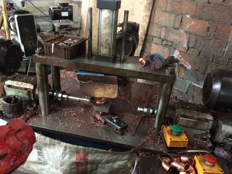 
copper elbow bevelling machine 