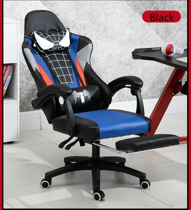 Cheapest SpiderMan Gaming Chair Anime Tan Rpg Vibration PC Computer Gaming Station game chair gaming With spiderman