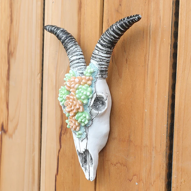 sheep skull bobble head cheap decorating ideas for living room walls Animal Cow Buffalo Bull Skull Head for interior Wall Decor