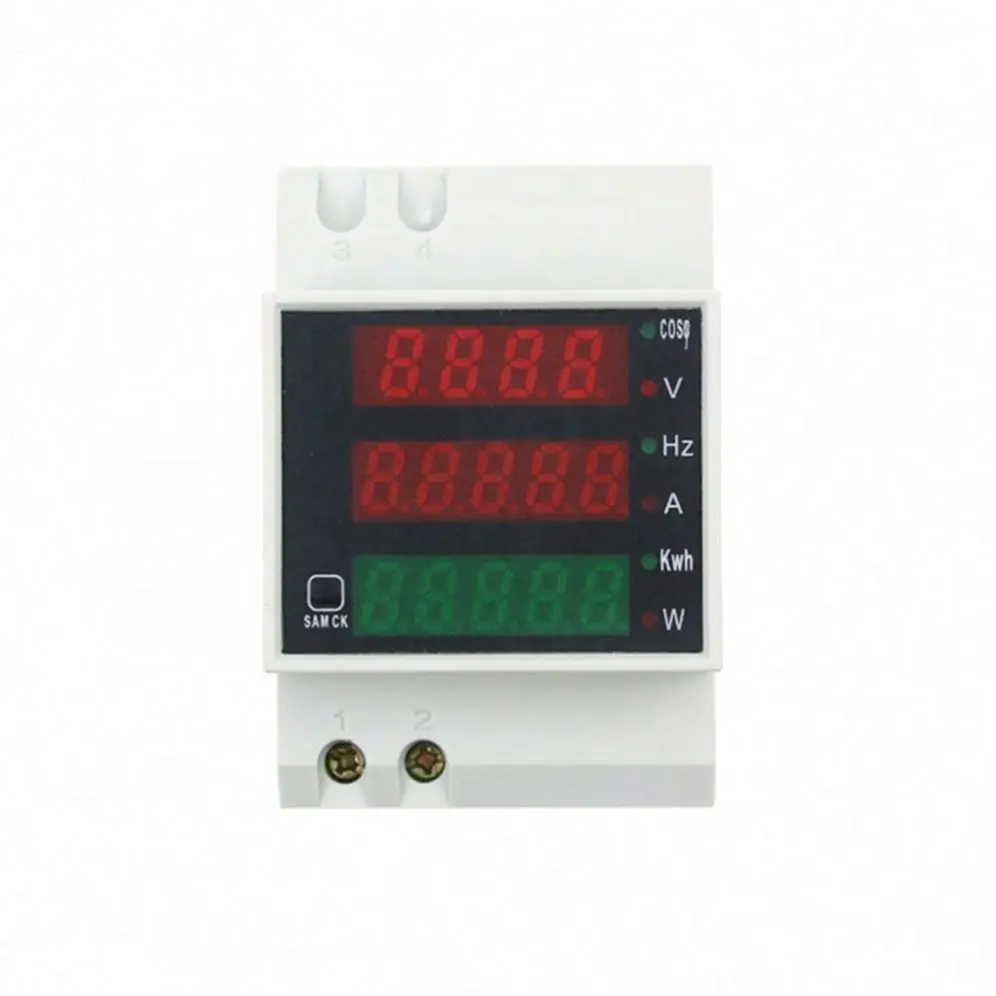 AC Digital Multimeter Voltage Current Electricity Power Meter 80-300V 100A Voltmeter Ammeter LED Volt Amp Power Factor Frequency