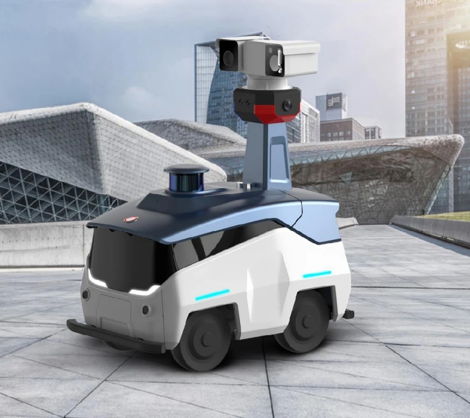 Intelligent Alarm Autonomous Patrol Robot Security Guard Patrol Robot Detect For Park Factory