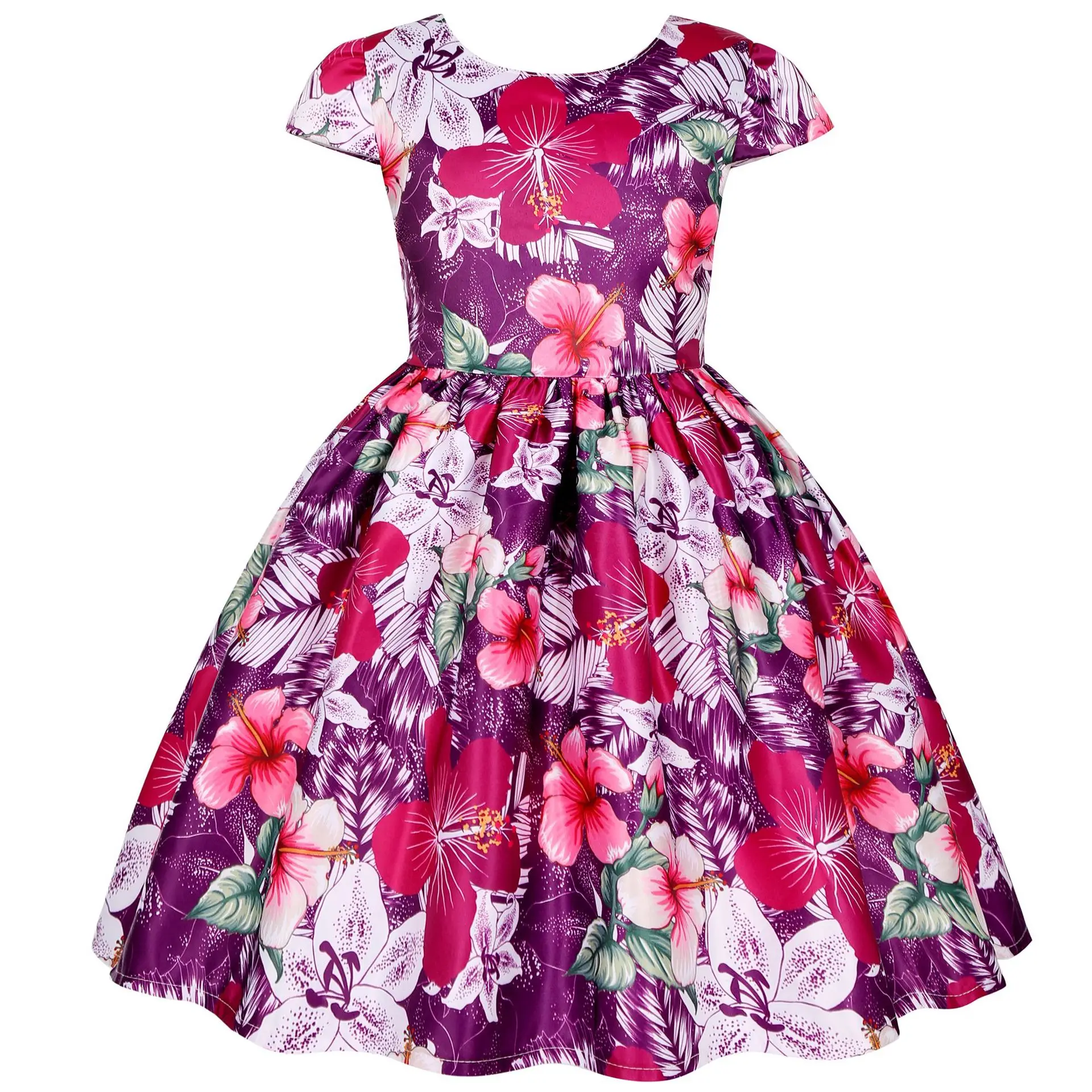 Girls Birthday Floral Dress Kids Party Princess Flower Wedding Toddler Formal Bridesmaid Holiday Dresses