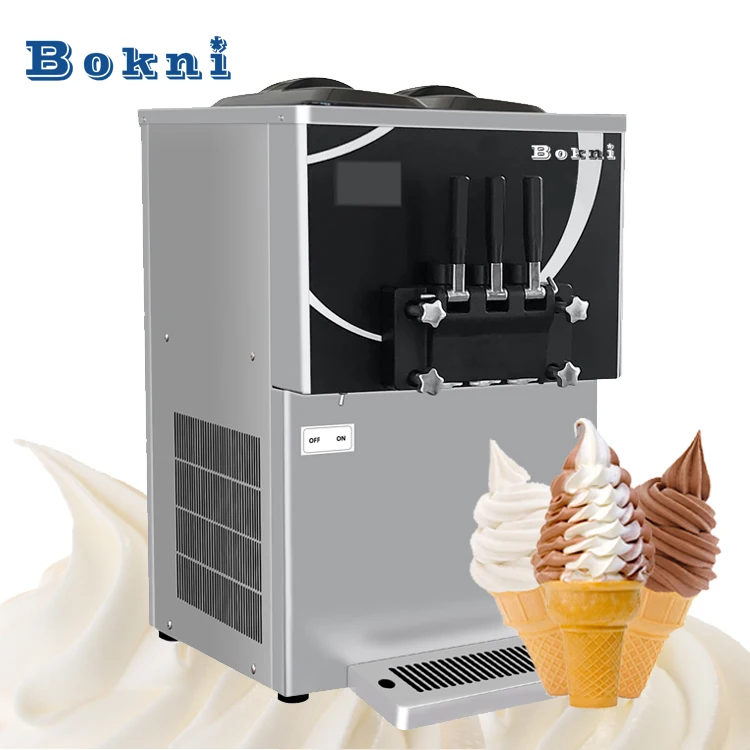CE Bokni 3 Flavor 304 профессиональная машина из нержавеющей стали для мороженого и замороженного