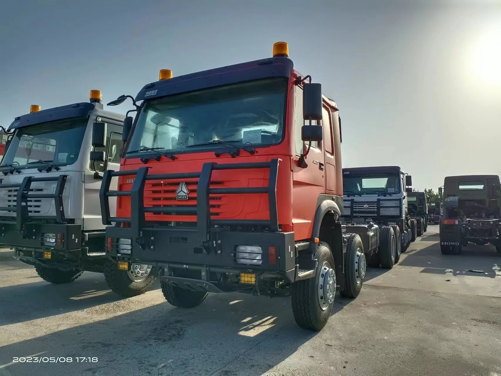 2024 China Sino Howo 8x4 Diesel 50Tons 12Wheelers Tipper Dump Truck chassis with metal bumper
