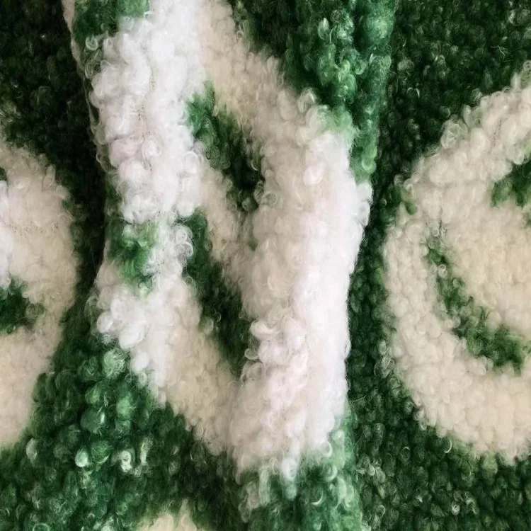 Super Soft Home Textile Blanket Coat Smiley Face Printed Teddy Microplush Fleece Printed Fabric