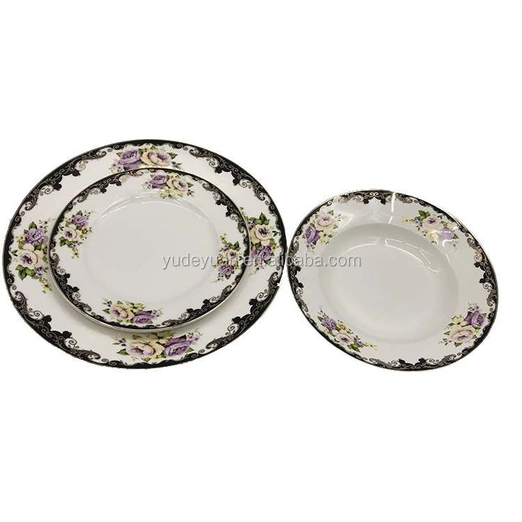 wholesale price ceramic dinnerware 61pcs dinner set bone china luxury for 8 person