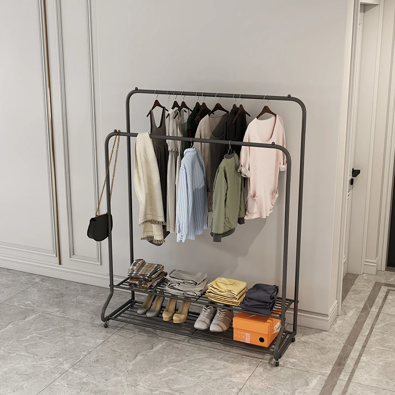 RTS 2021 Modern minimalist coat and hat rack with storage rack for bedroom