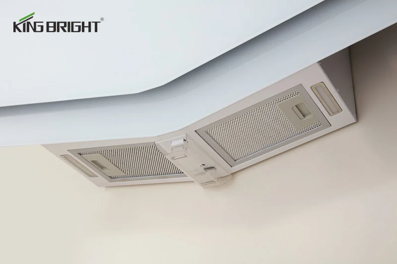 90cm Shield Shape Electric Kitchen Extractor Hood Wall-Mounted Chimney Range Hood for Household Use