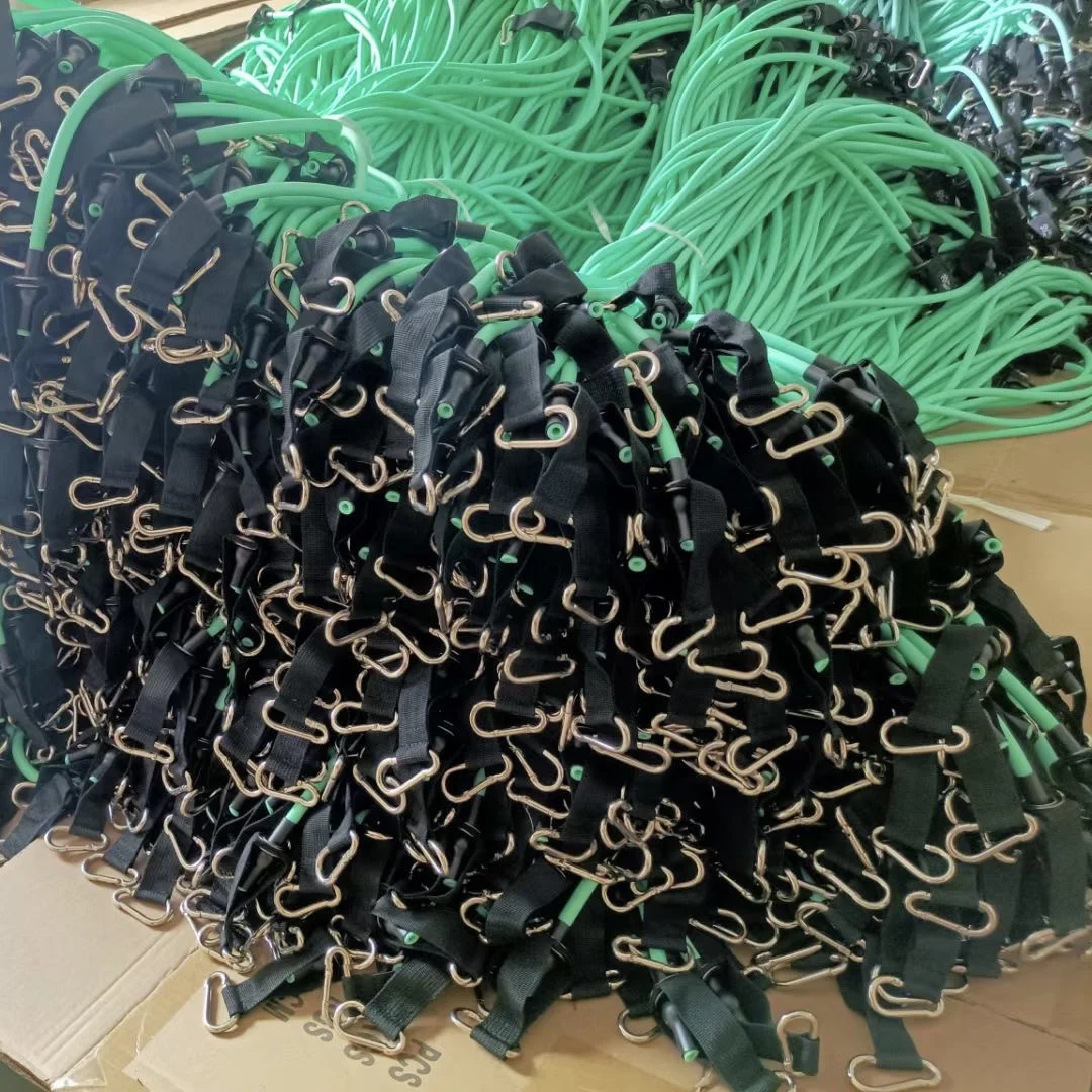 Home Workouts Bands Set Workout Exercise Bands 5 Tube Fitness Bands with Door Anchor Handles Portable Bag Legs Ankle Straps