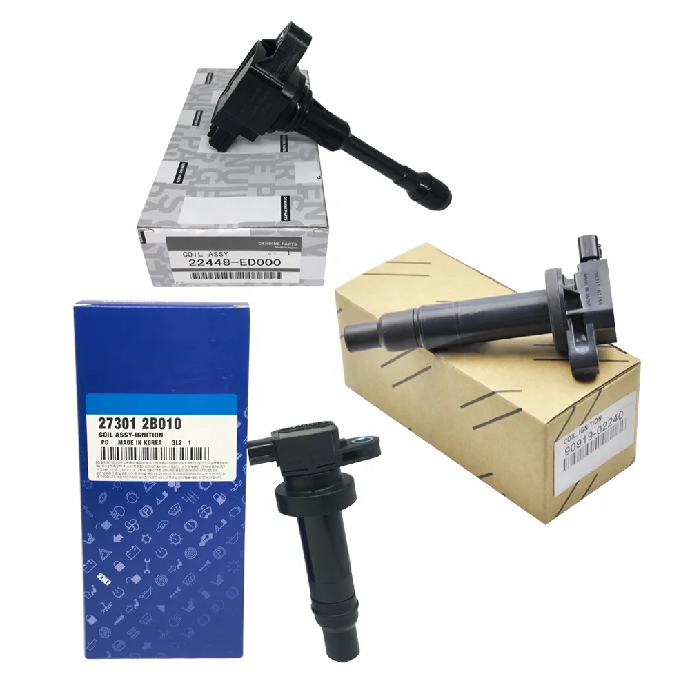 Катушка зажигания 27031-2B010 27300-2E000 90919-02258 90919-02240 90919-02244 22448-ED000 22448-JA00C для Toyota Hyundai Kia Nissian