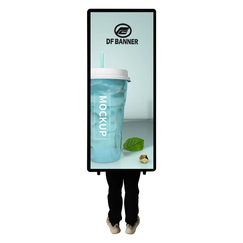High quality LED wallking backpack light box billboard with new model Advertising LED Screen