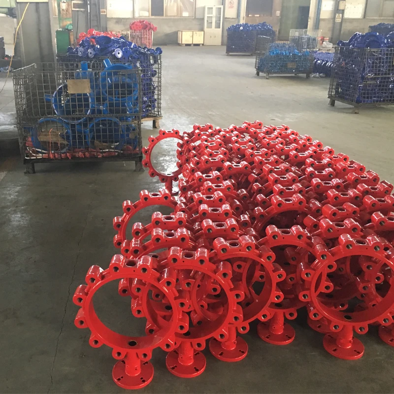 DIN D71X-16 Handle Butterfly Valve Ductile Iron 304 PTFE Soft Sealing Stainless Steel Board Manual Clamp Pin Butterfly Valve