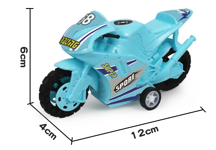 Wholesale Plastic Pull Back Toy Simulation Motorcycle Model for Kid