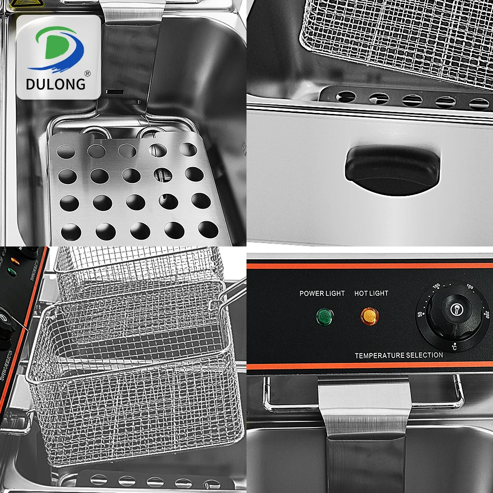 Hot Selling Stainless Steel Electric Deep Fryers Commercial Electric Fryer for Restaurant /Hotel Kitchen