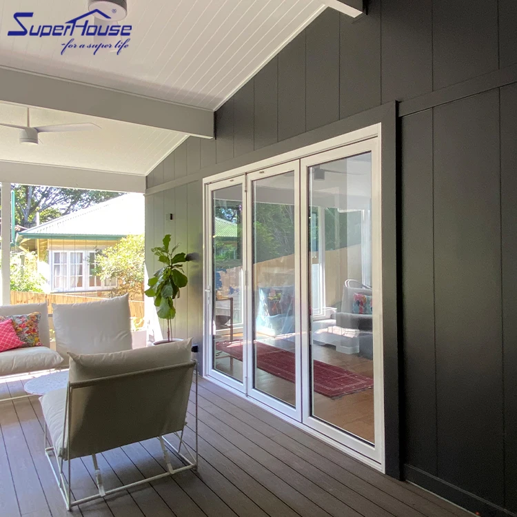 Superhouse Commercial Impact NOA Aluminium Bi folding slider accordion door exterior