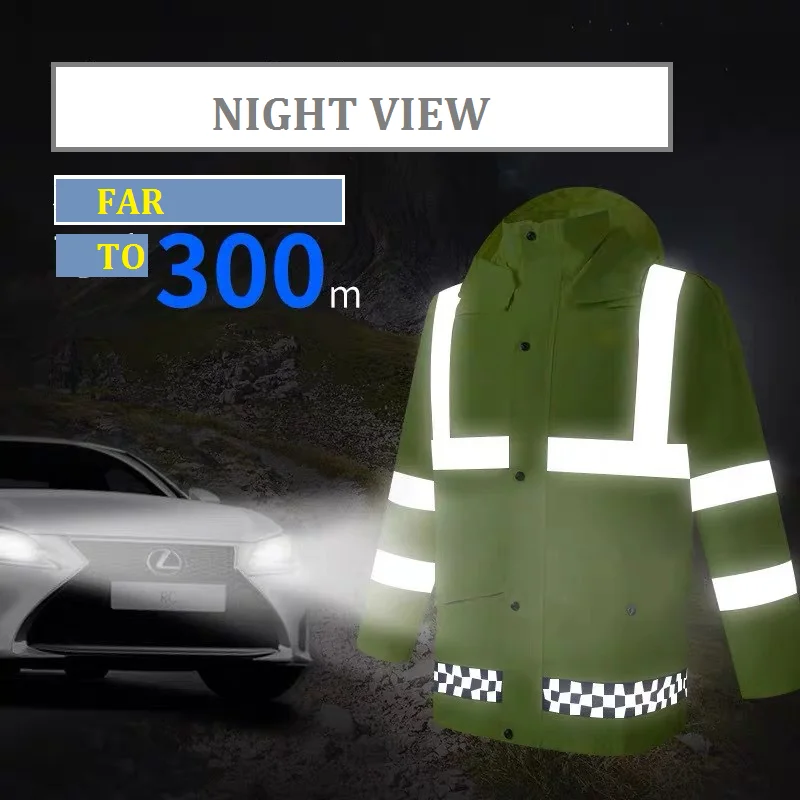 Hot Sale High Visibility Construction Security Hi Vis Safety Reflective Jacket New Design Safety Jacket hoodie pant raincoat