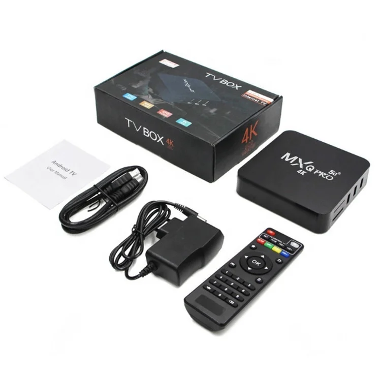 R69 MX Q Pro 4k 5G Android TVBox Allwinner H3 / RK3228A STB 10 Os 1Gb 8Gb Set Top