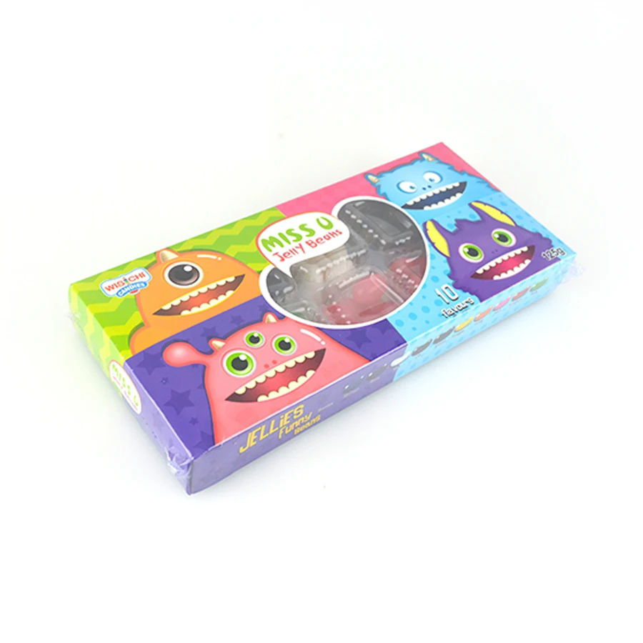 Mix fruit flavors jelly bean candy 10 flavors halal certificate jelly bean candy