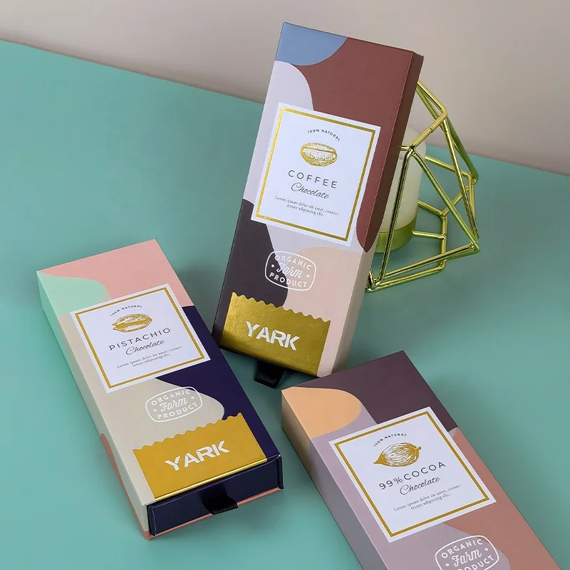 Yark childproof empty rectangle packaging chocolate bar box