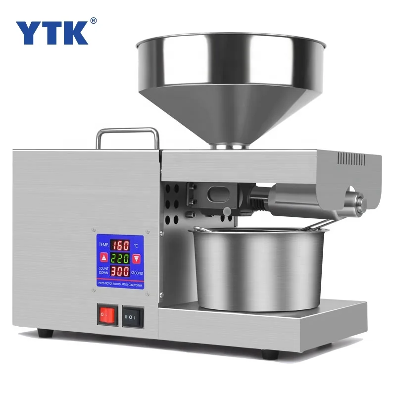 YTK-K38 Commercial Dark Black Cumin Castor Seed Oil Cold Pressed Organic Oil Exaction Press Machine Mini Production Line