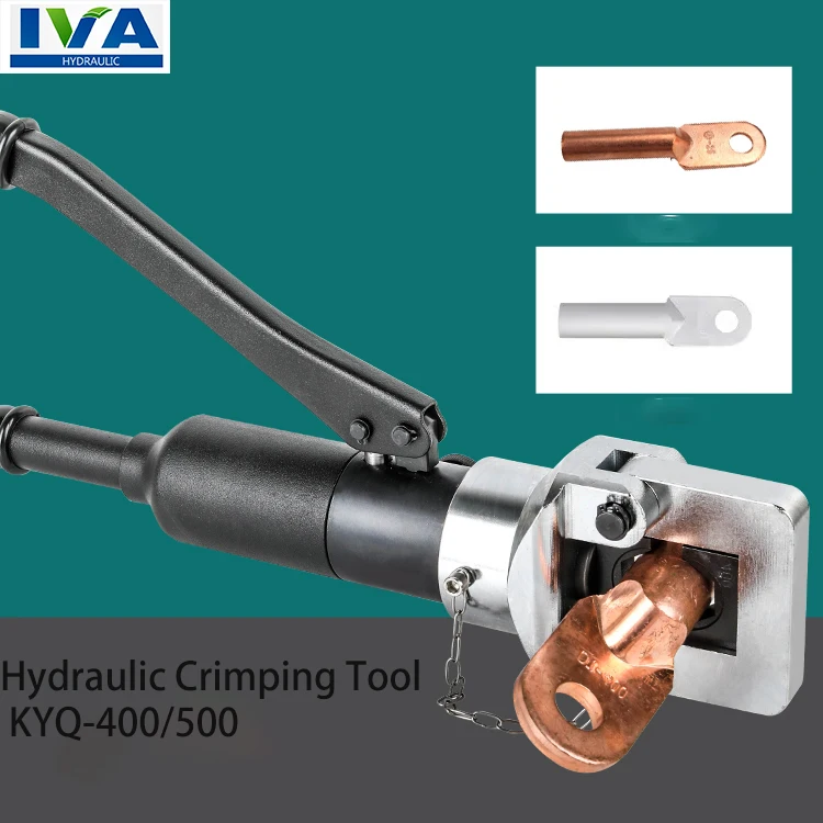 IVA Factory price 16-500 20ton force hydraulic hand cable lug crimper hydraulic crimping tool