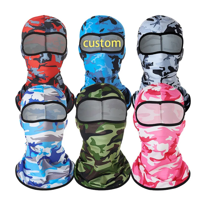 Outdoor sport windproof dustproof sunscreen balaclava custom full face mask bicycle motorcycle ice silk ride Cooling Neck Gaiter
