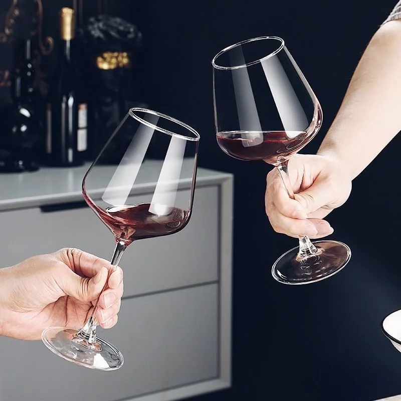 2024 Burgundy Red Wine Glass Goblet Champagne Flute Wine Glass Crystal Drinking Glassware