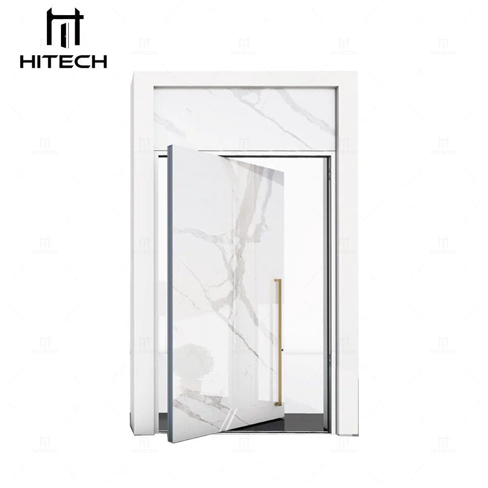 Hitech entry pivot door modern anti theft security luxury pivot entrance door residential security front entry doors for house
