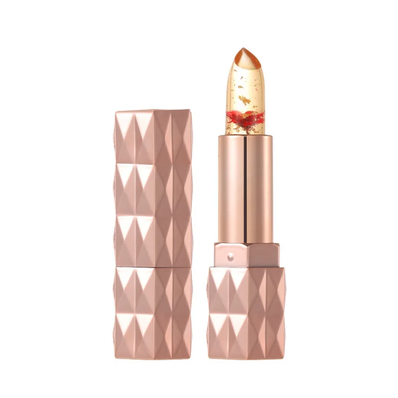 Daisies Shiny Silky Jelly Lipstick Lovely Small Stick Waterproof Daily Use Temperature Change Long-lasting Color Beauty Makeup