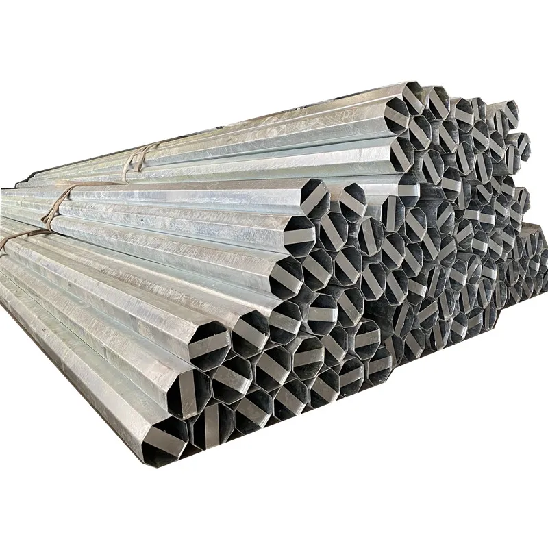 JHSP Hot-dip Galvanized Customized Shape Steel Power Line Pole