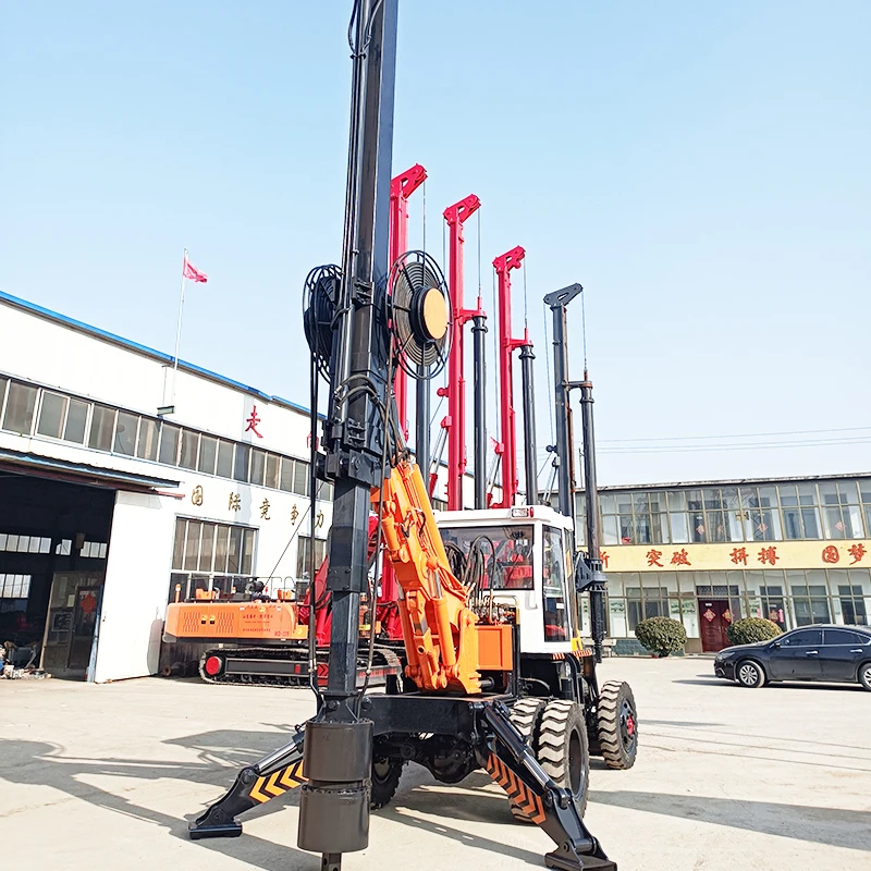 High Quality 25M Mini Rotary Drilling Rig Track Roller Rotary Drilling Rigs