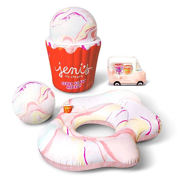 New design Intex 58775 Pool Party Inflatable French Fries Float 1.75mx1.32m