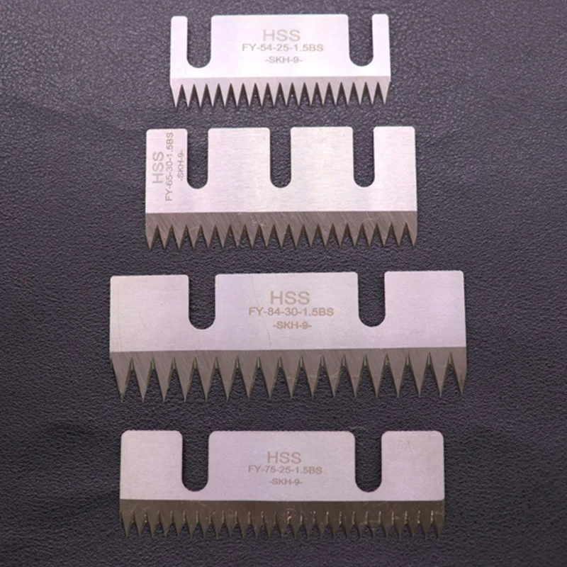 Toothed Blade Sealing Machine Toothed Knife Tape Plastic Film Sealing Cutting Blade Packaging Sealing Serrated T-blade