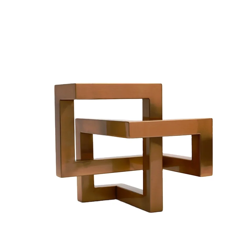 
Manufactor Direct Selling Modern Design Desktop Metal Irregular Decorate Custom Ornaments 