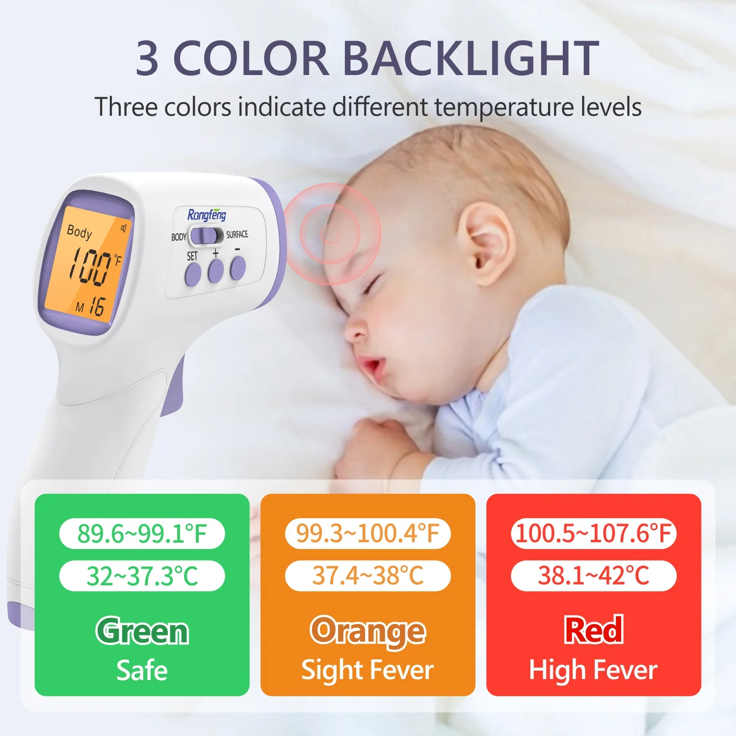 Factory forehead thermometer infrared thermometer wholesale Temperature Accurate Medical Fever Body Non-Contact Thermometer
