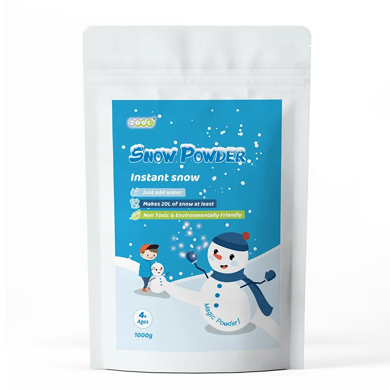 SOCO Magic Artificial Super Absorbent Polymer Instant Snow Powder Fake Snow For Holiday&Party Decorations