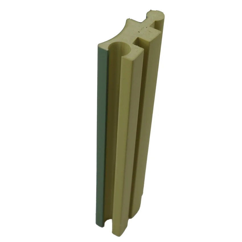 2024 New Design 3d Curved Wall Panels PVC Solid Wood Grille Wall Panel WPC Cylindrical Decorative Molding