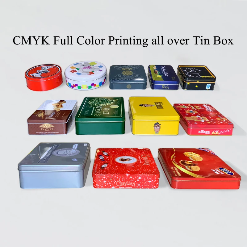 Wholesale Tin Custom Design Square Metal Packaging Tin Box Food Storage Box For Tea Packaging