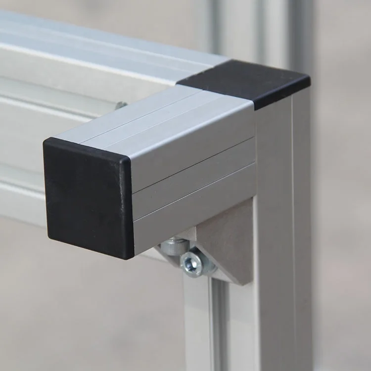 Factory Supply High Quality  Plastic Black And Grey End Caps For T Slot Aluminum Extrusion Profiles