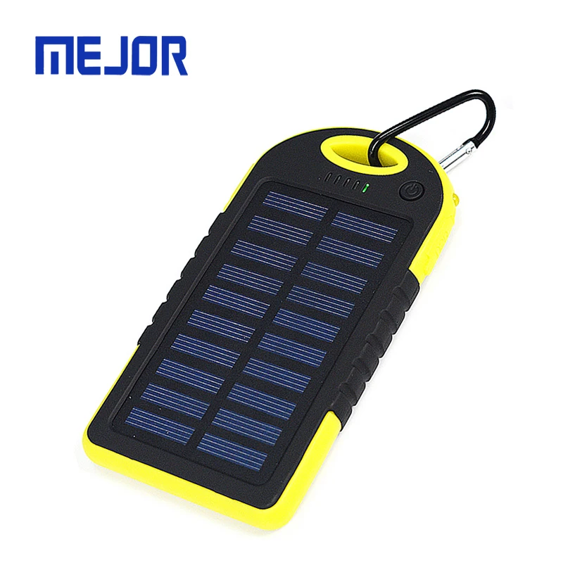 Emergency LED sun panel laddare powerbank 10000mah portable Usb charger 20000mah Solar power bank