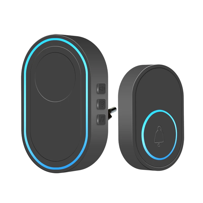  58 sound compatible 433MHz wireless detectors Intelligent Wireless Doorbell Strobe Alarm System