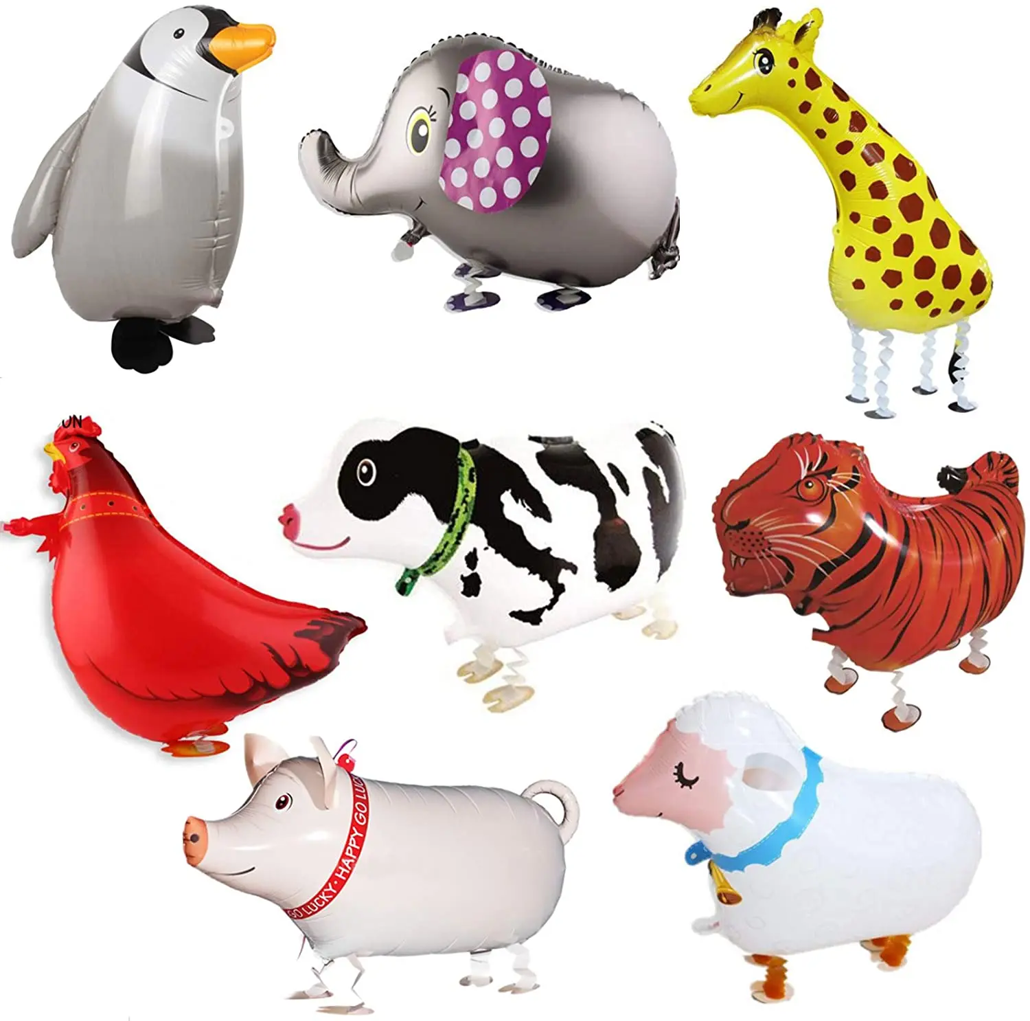 Walking Animal Penguin Balloons Forest Tiger Animals Birthday Supplies Kids Balloons Animal Theme Birthday Party Decorations