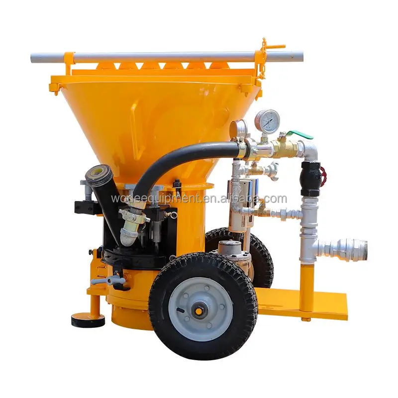 HWZ-6AR/RD Air Driven Refractory Gunning Machine China Manufacturers Dry Iron Wheel Refractory Shotcrete